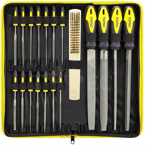 Tools Hand Tools 16/18Pcs Carbon Steel Files Set Flat/Triangle/Half-round/Round Large File and ...