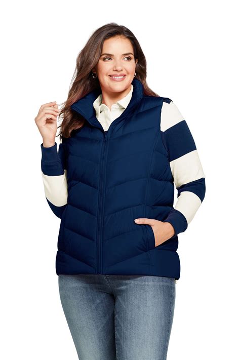 Lands' End - Lands' End Women's Plus Down Vest - Walmart.com - Walmart.com