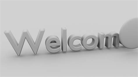 Focused Welcome Text Animation 3D Model $10 - .unknown .blend .obj - Free3D