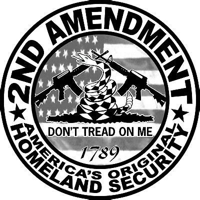 2nd Amendment Don't Tread on Me Sticker Decal, 2A, Gadsden Car, Truck window USA | eBay