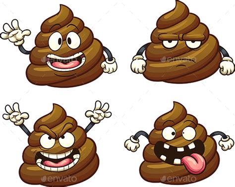 Cartoon Poop by memoangeles | GraphicRiver