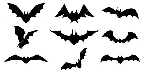 Premium Vector | Halloween bat vampire silhouette