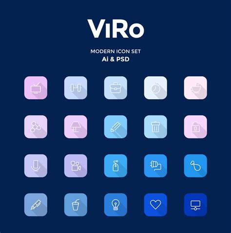 Freebie - Viro,Modern Icon Set by GraphBerry on DeviantArt