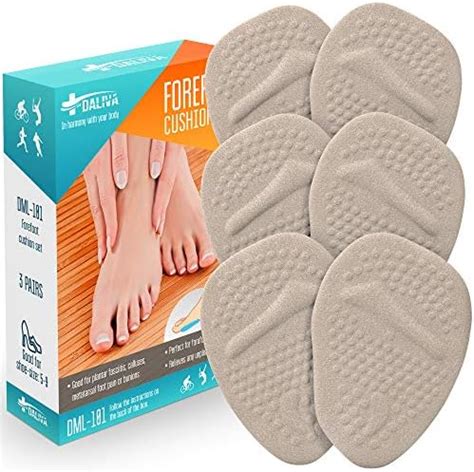 Ball of Foot Cushion Inserts (3 Pairs) - Metatarsal Pads for Men and ...