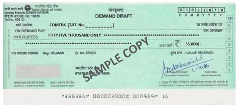 Sample-Demand-Draft - E-filing of Income Tax Return