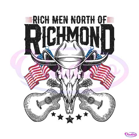 Rich Men North Of Richmond Country Music Pride Flag SVG