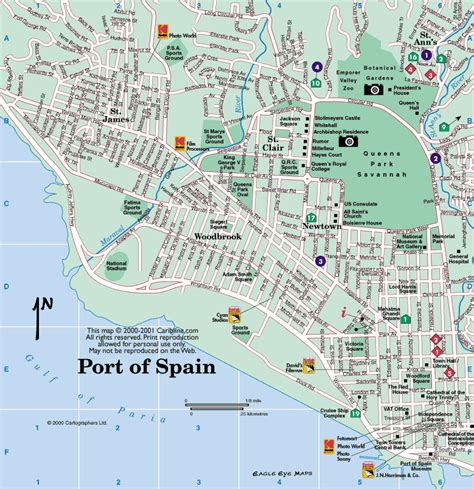 Port of Spain Map and Port of Spain Satellite Image