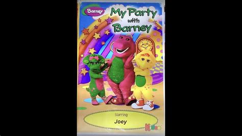 My Party with Barney (1998) - VHS - YouTube