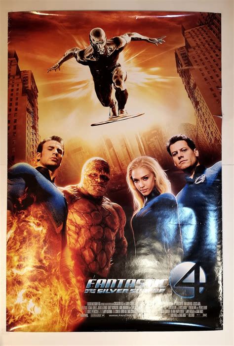 Original Movie Poster Fantastic 4 Rise of the Silver Surfer 2007 - Etsy