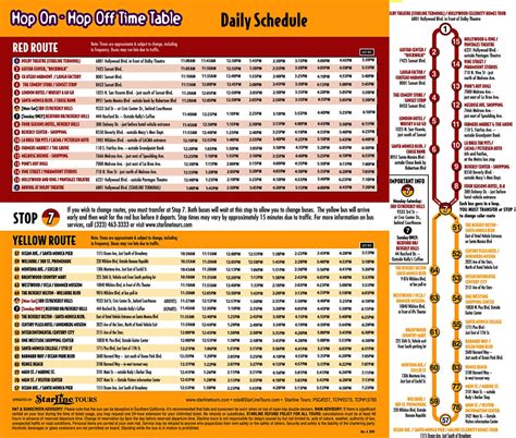 Starline Tours Route Map - Infoupdate.org