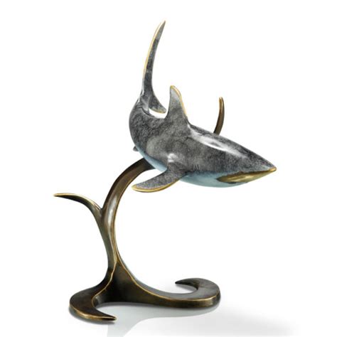 Shark with Prey Sculpture