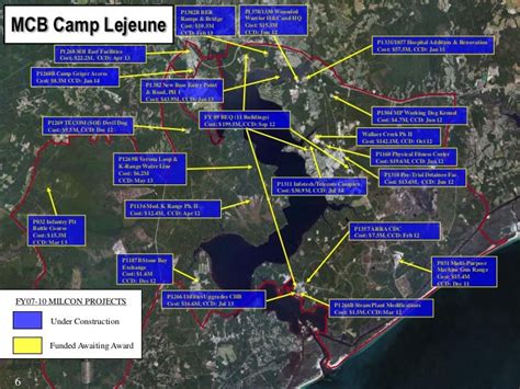 Camp Lejeune Marine Base Map