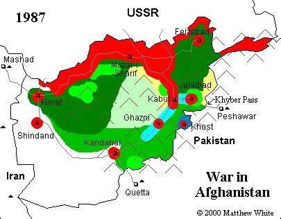 Map of the War in Afghanistan