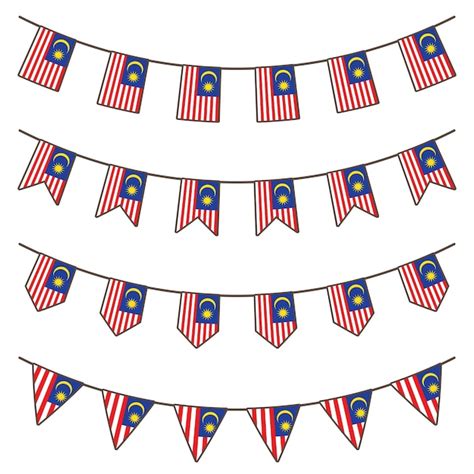 Premium Vector | Malaysia Flag Banner Vector