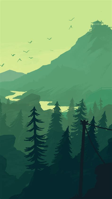 Firewatch Phone Wallpaper - Mobile Abyss