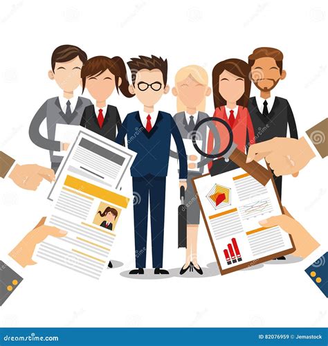 Human Resources Employee Design Stock Vector - Illustration of recruit, recruitment: 82076959