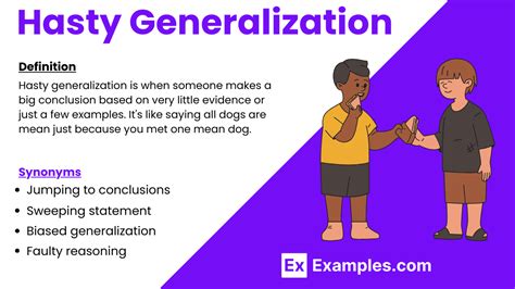 Hasty Generalization - 60+ Examples, Definition, Characteristics