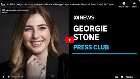 Georgie Stone Addresses The National Press Club - Sage Australia