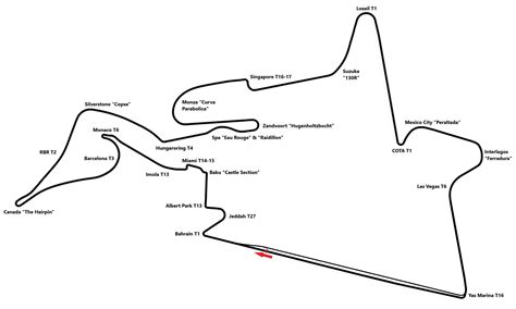 Mashup of all circuits on the 2023 F1 calendar (in order) : r ...