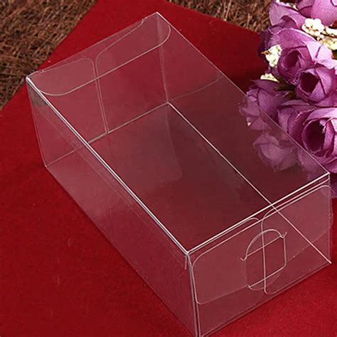 200pc 3x4x6.5 jewelry gift box clear boxes plastic box transparent storage pvc box packaging ...