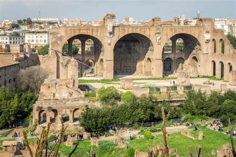 The Roman Forum and Palatine Hill in Rome, Italy