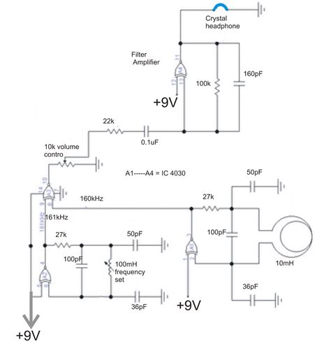 Metal Detector Circuits Schematics