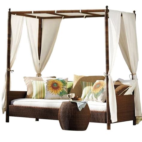 Splendid Rattan Outdoor Canopy Daybed - Online Furniture Store - My Aashis