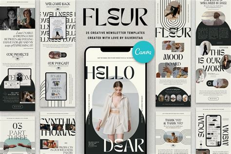 Fleur - Canva Newsletter Templates