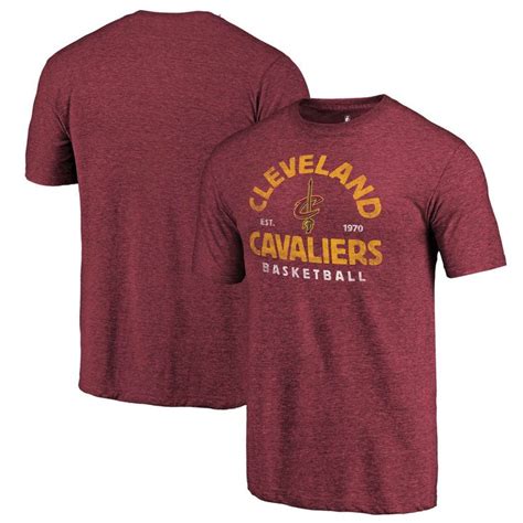 Men's Cleveland Cavaliers Fanatics Branded Wine Vintage Arch Tri-Blend T-Shirt | Shirts, Long ...