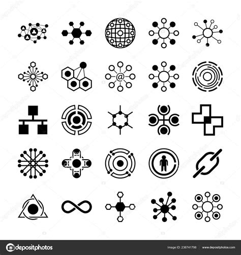 Connection Symbols Vector Icons Stock Vector Image by ©prosymbols ...