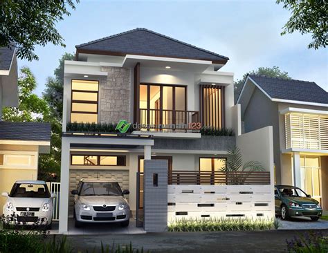 14 Desain sketsa rumah 2 lantai | Rumah Desain 2023