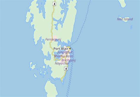 MICHELIN Port Blair map - ViaMichelin