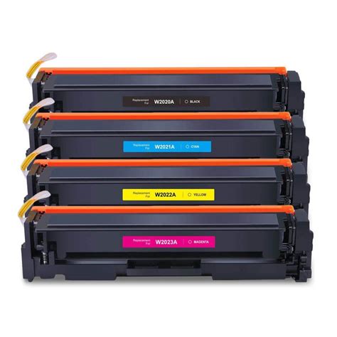 HP 414A Compatible Toner Cartridges 4 Pack: 414A Black, 414A Cyan, 414A Magenta, & 414A Yellow