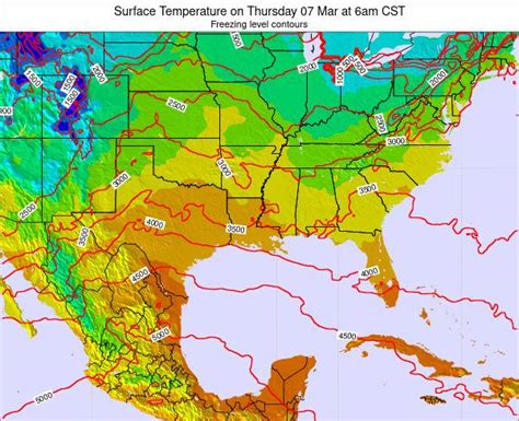 Mississippi Surface Temperature on Saturday 04 Sep at 1pm CDT