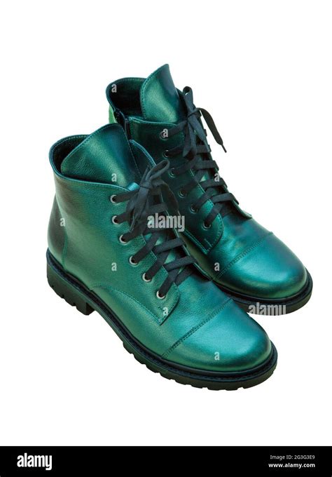 Green leather shoes hi-res stock photography and images - Alamy