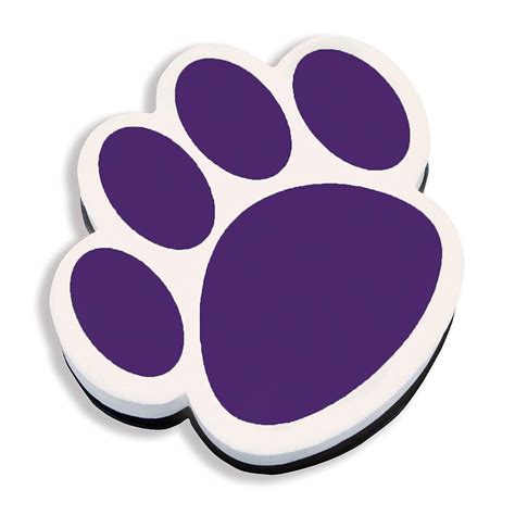 Purple Paw Magnetic Whiteboard Eraser | United Art & Education