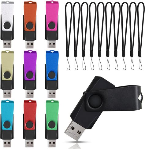 Pendrive 128MB 10 Piezas Pequeño Capacidad Memorias USB 2.0 - Giratoria 128 MB 10 Unidades Pen ...