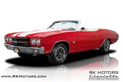 Chevrolet Chevelle Ss Convertible Red Convertible 396: Used Classic Cars