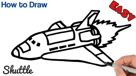 How to Draw a Space Shuttle / Easy Drawings for beginners - YouTube