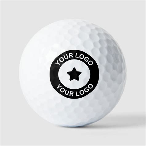 Custom Business Logo Company Promotional Golf Balls | Zazzle