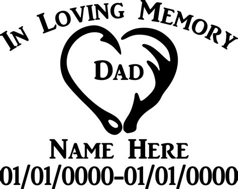 Free In Loving Memory Decal Templates But Did You Check Ebay?Printable Template Gallery