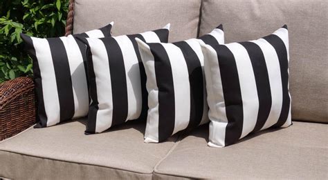 Black And White Striped Decorative Pillows | Best Decor Things