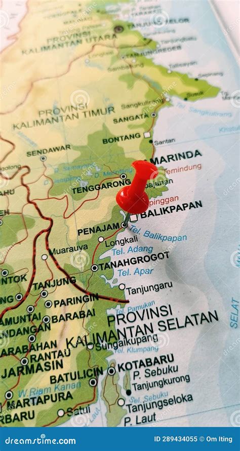 Map Of The New Capital City Of Indonesia Stock Photo | CartoonDealer ...