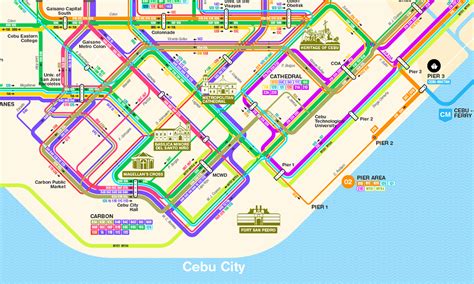 Cebu Jeepney Transport Map :: Behance