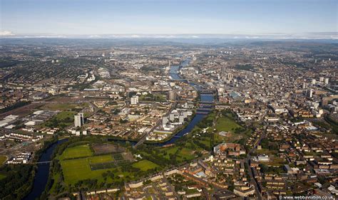 the River Clyde Glasgow Scotland UK aerial photograph | aerial ...