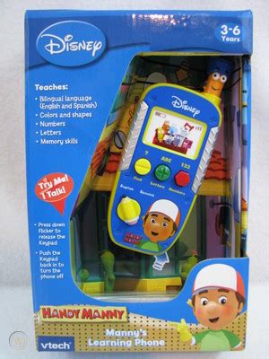 Handy Manny Disney VTech Learning Phone Letters Numbers Shapes Colors Bilingual | #370996547