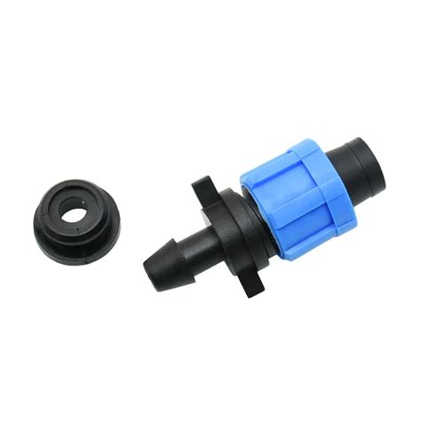 30 pcs Drip Tape 16mm Lock Offtake Drip Irrigation Pipe Fittings Lock Nut Fitting For Irrigation ...