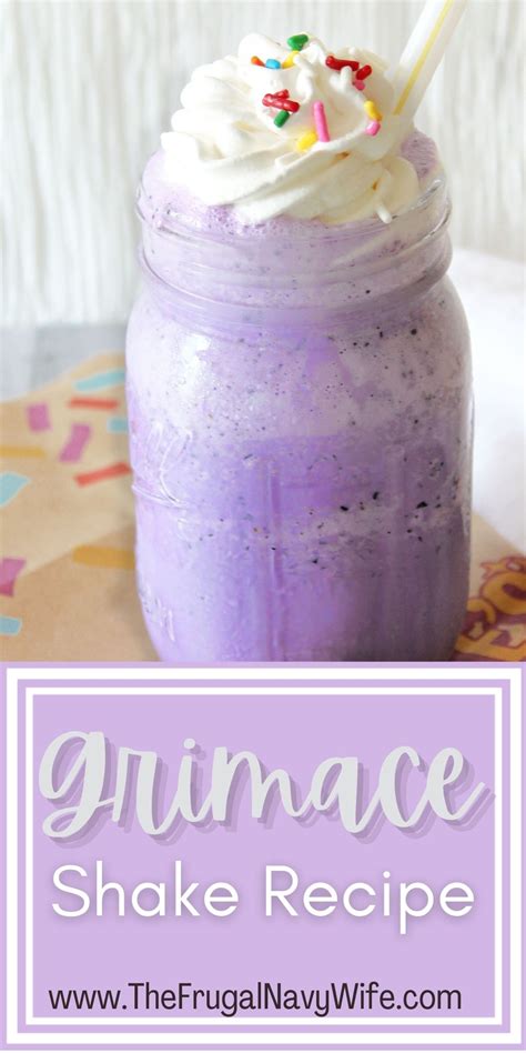 Grimace Shake Recipe - The Frugal Navy Wife