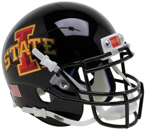 Iowa State Cyclones Full XP Replica Football Helmet Schutt Black with ...