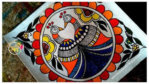 easy madhubani paintings to draw - Google Search Peacock Painting, Canvas Painting Diy, Night ...